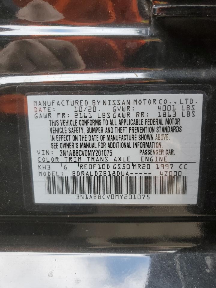 3N1AB8CV0MY201075 NISSAN SENTRA 2021