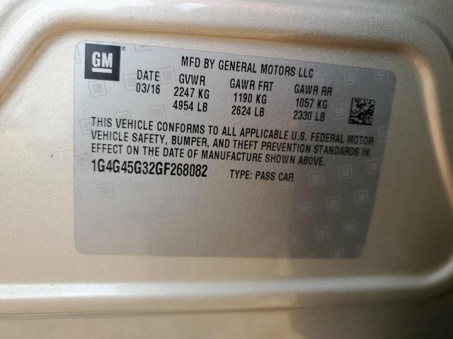 2016 BUICK LACROSSE S - 1G4G45G32GF268082