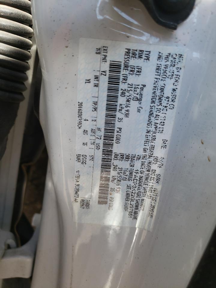 1FADP3K22GL297851 FORD FOCUS 2016