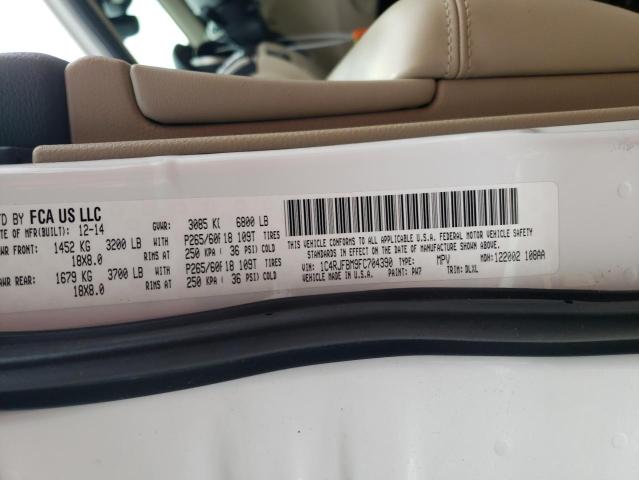 2015 JEEP GRAND CHER 1C4RJFBM9FC704390