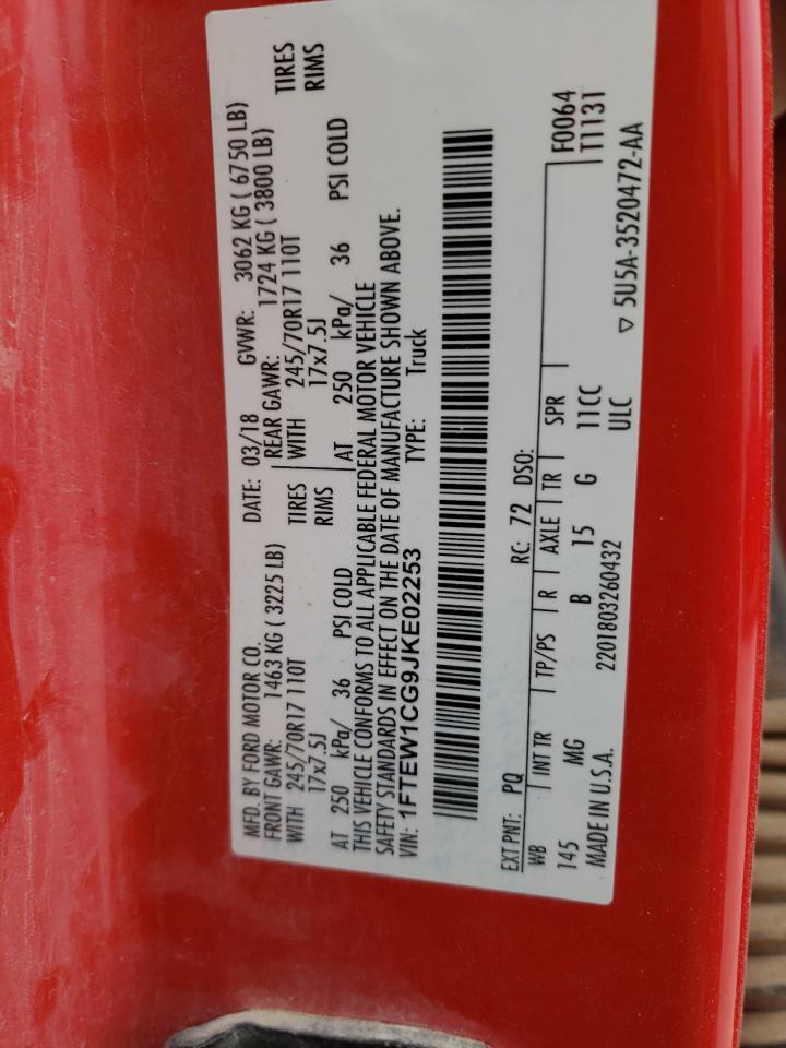 1FTEW1CG9JKE02253 FORD F-150 2018