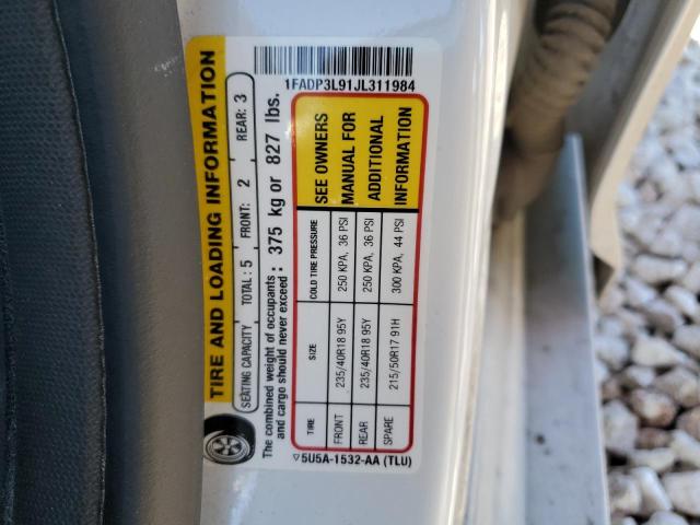 2018 FORD FOCUS ST 1FADP3L91JL311984