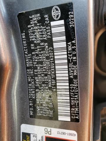2016 TOYOTA CAMRY LE/X 4T1BF1FKXGU143073