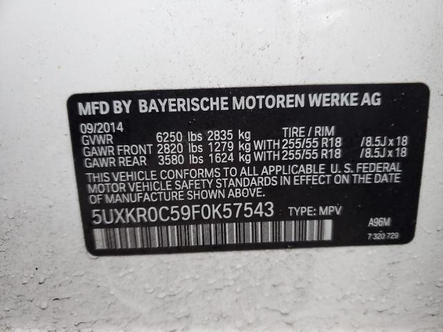 5UXKR0C59F0K57543 2015 BMW X5, photo no. 12