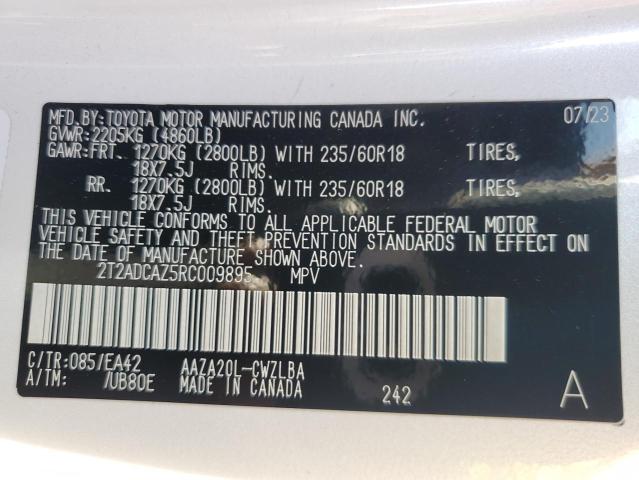 2024 LEXUS NX 250 BAS 2T2ADCAZ5RC009895
