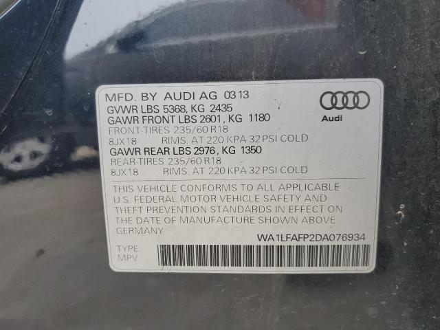 VIN WA1LFAFP2DA076934 2013 Audi Q5, Premium Plus no.12