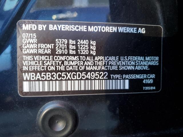 2016 BMW 535 XI WBA5B3C5XGD549522