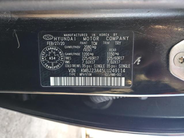 2020 HYUNDAI TUCSON SE KM8J23A45LU249114