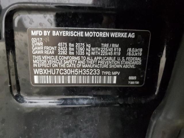 2017 BMW X1 SDRIVE2 - WBXHU7C30H5H35233