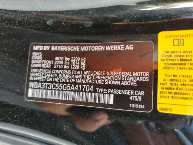 2016 BMW 435 I WBA3T3C55G5A41704