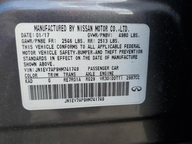 2017 INFINITI Q50 PREMIU JN1EV7AP9HM741749