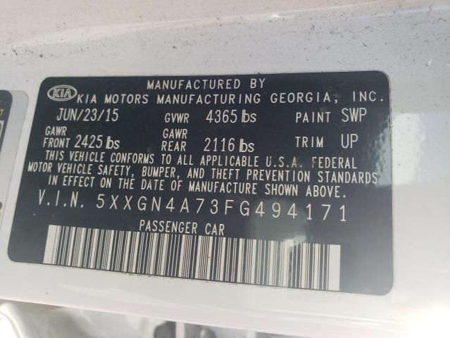 5XXGN4A73FG494171 2015 Kia Optima Ex
