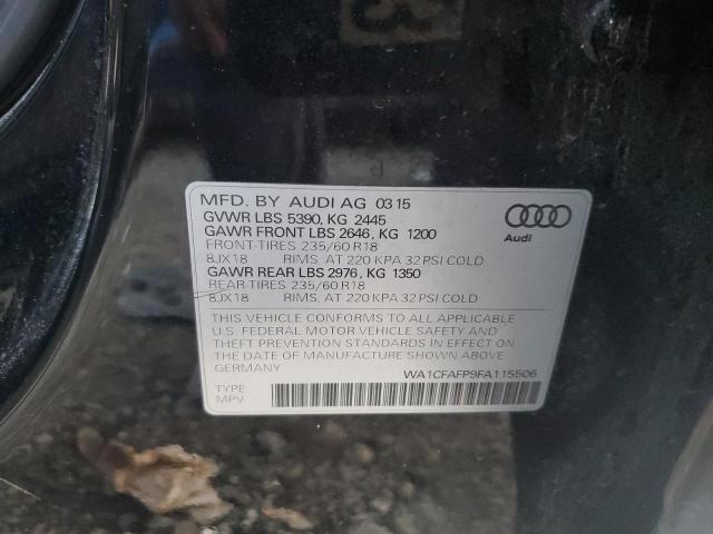 2015 AUDI Q5 PREMIUM WA1CFAFP9FA115506