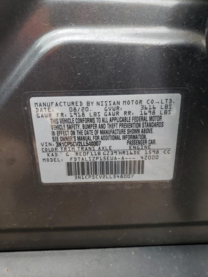 3N1CP5CV2LL548007 NISSAN KICKS 2020