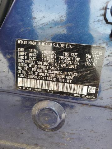 2016 HONDA HR-V LX 3CZRU5H32GM719338