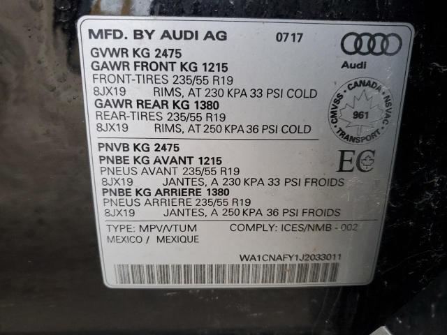 WA1CNAFY1J2033011 2018 AUDI Q5, photo no. 13