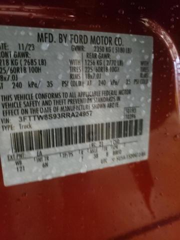 2024 FORD MAVERICK 3FTTW8S93RRA24957