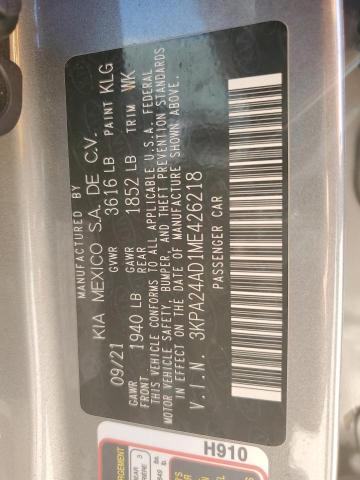 2021 KIA RIO LX - 3KPA24AD1ME426218