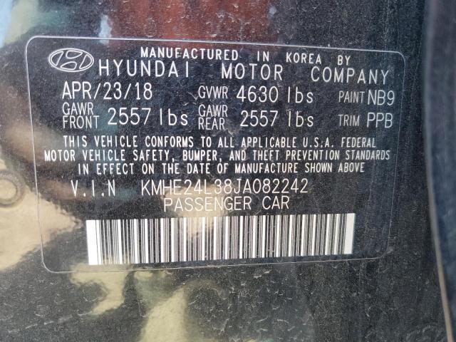 2018 HYUNDAI SONATA HYB KMHE24L38JA082242