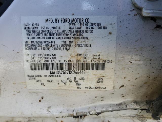 2019 FORD ECOSPORT S - MAJ3S2GE7KC266448