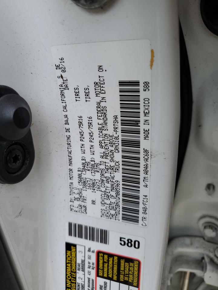 3TMDZ5BN1GM005969 TOYOTA TACOMA 2016