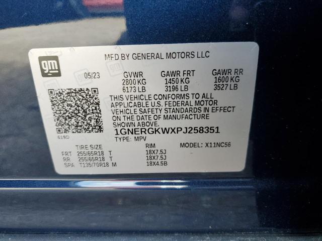 2023 CHEVROLET TRAVERSE L 1GNERGKWXPJ258351