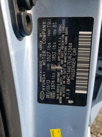 2014 Hyundai Accent Gls VIN: KMHCT4AE7EU627344 Lot: 42342464