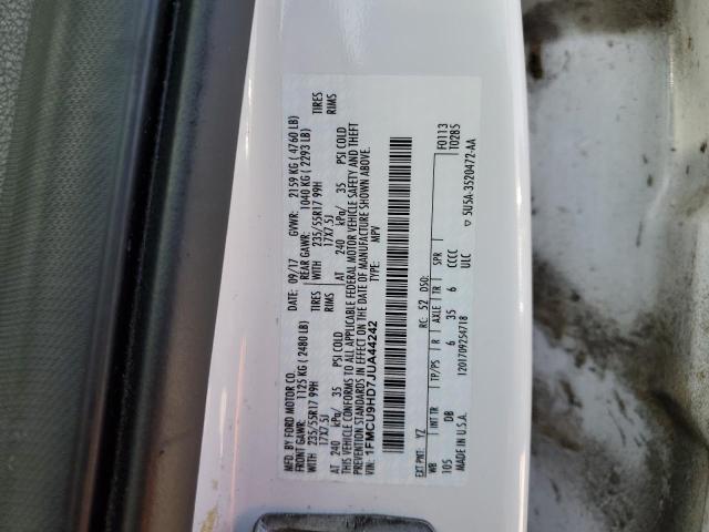 2018 FORD ESCAPE SEL 1FMCU9HD7JUA44242