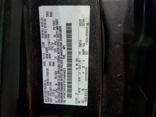 2015 Ford Escape Se VIN: 1FMCU0GX1FUA89823 Lot: 40247994