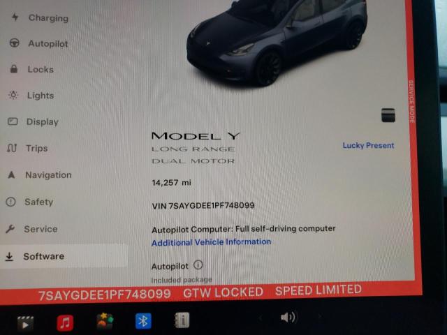 7SAYGDEE1PF748099 Tesla Model Y  9