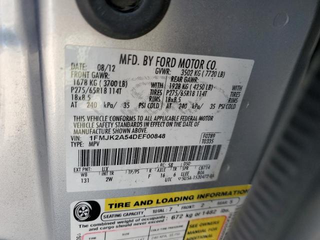 2013 Ford Expedition El Limited VIN: 1FMJK2A54DEF00848 Lot: 53388314