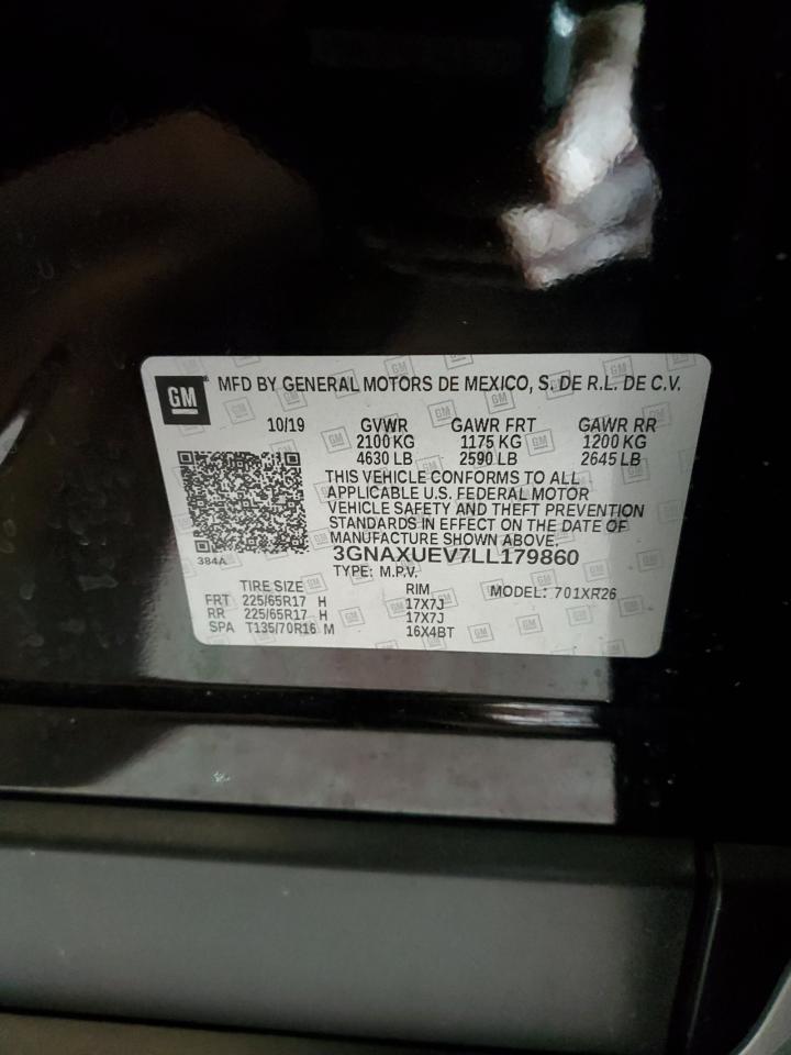 3GNAXUEV7LL179860 CHEVROLET EQUINOX 2020
