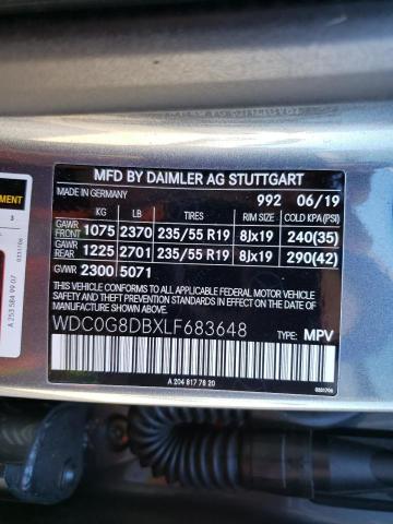 2020 MERCEDES-BENZ GLC 300 WDC0G8DBXLF683648