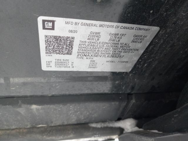 2020 CHEVROLET EQUINOX LS - 2GNAXSEV7L6265257