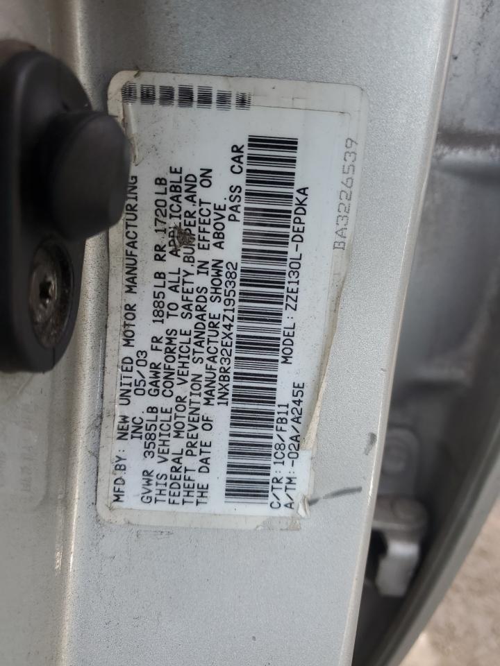 1NXBR32EX4Z195382 2004 Toyota Corolla Ce