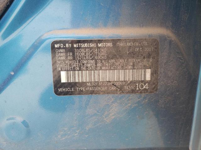 VIN ML32F3FJ2JHF09069 2018 MITSUBISHI MIRAGE no.13