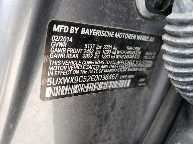 VIN 2LMHJ5ATXFBL03283 2014 BMW X3 no.13