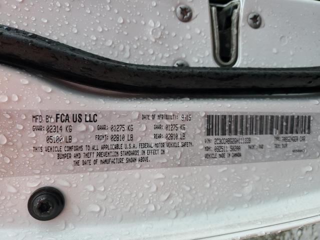 2016 CHRYSLER 300 S 2C3CCABG2GH111339