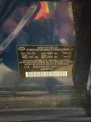 2016 HYUNDAI ELANTRA SE 5NPDH4AE7GH795671