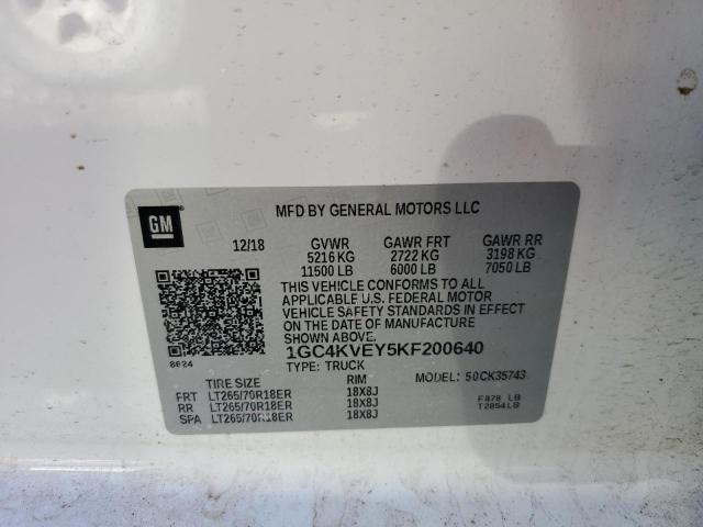 2019 CHEVROLET 3500HD - 1GC4KVEY5KF200640