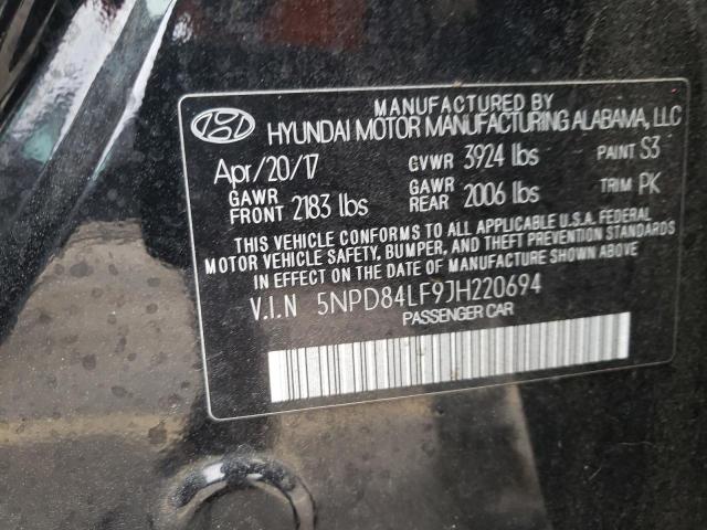 2018 HYUNDAI ELANTRA SE 5NPD84LF9JH220694