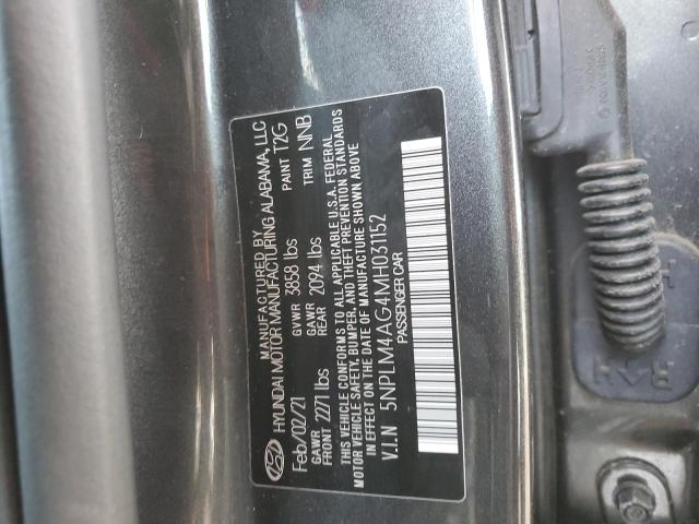 5NPLM4AG4MH031152 2021 HYUNDAI ELANTRA - Image 12