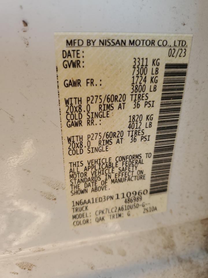 1N6AA1ED3PN110960 NISSAN TITAN 2023