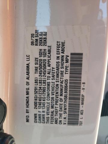 2020 HONDA PASSPORT E 5FNYF7H58LB006435