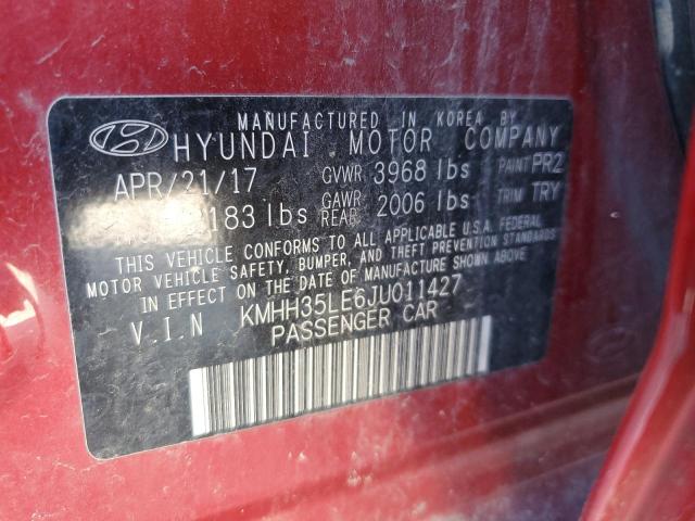 2018 HYUNDAI ELANTRA GT KMHH35LE6JU011427