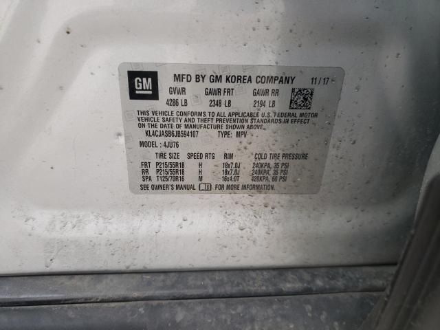 2018 BUICK ENCORE PRE KL4CJASB6JB594107