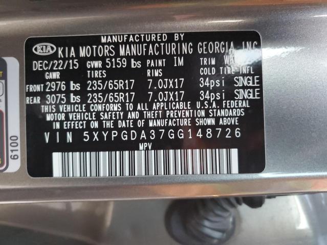 2016 KIA SORENTO LX - 5XYPGDA37GG148726