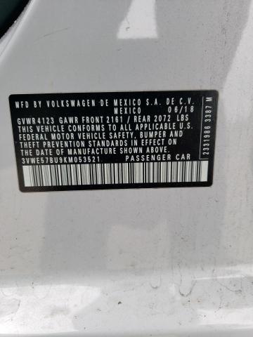 2019 VOLKSWAGEN JETTA SEL 3VWE57BU9KM053521