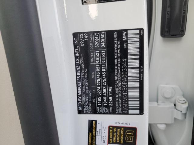 2023 MERCEDES-BENZ EQS SUV 45 4JGDM2DB5PA003344