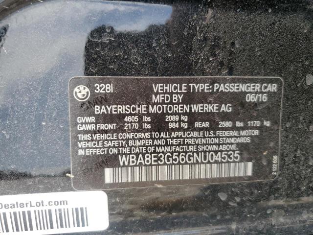 2016 BMW 328 XI SUL WBA8E3G56GNU04535